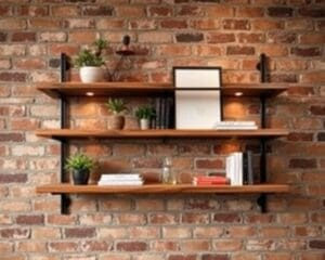 Wandplank in industrieel design: stijlvol en praktisch