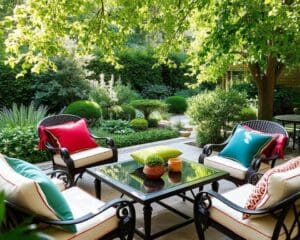 Waterafstotende kussens voor buiten voor duurzaamheid