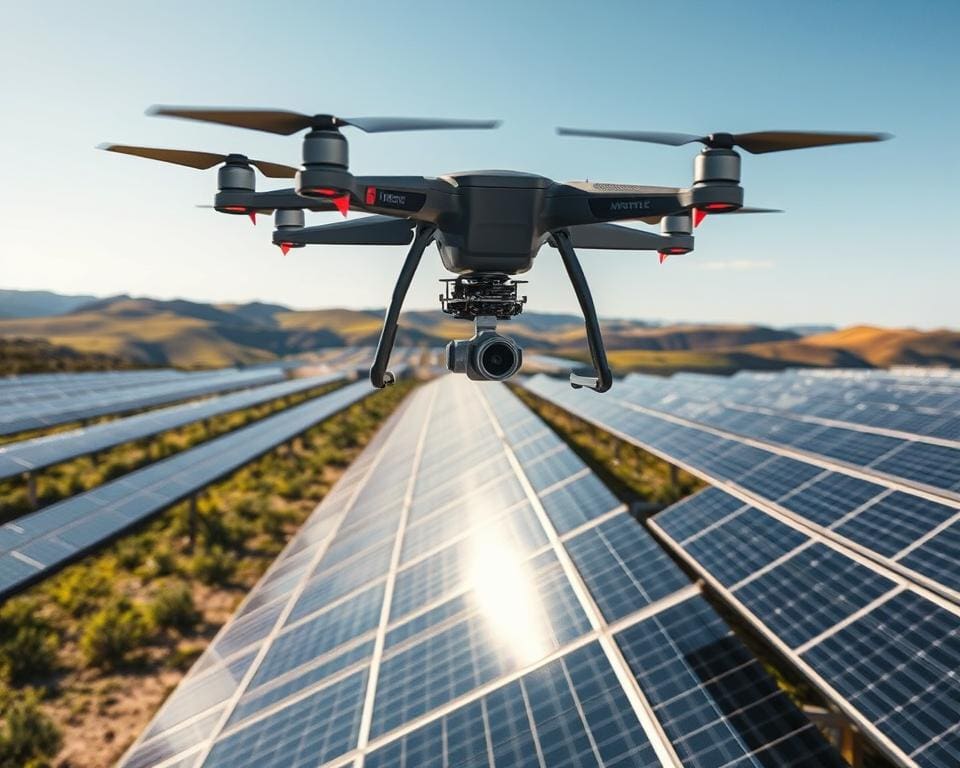 drone technologie voor zonnepanelen onderhoud