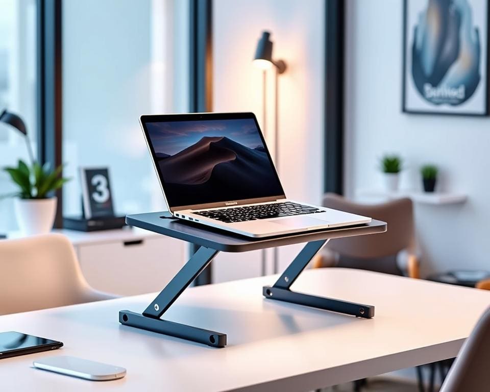 ergonomisch verstelbare laptopstandaard