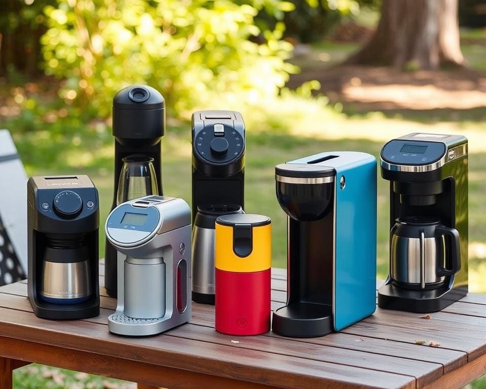 populaire modellen van draagbare koffiemachines