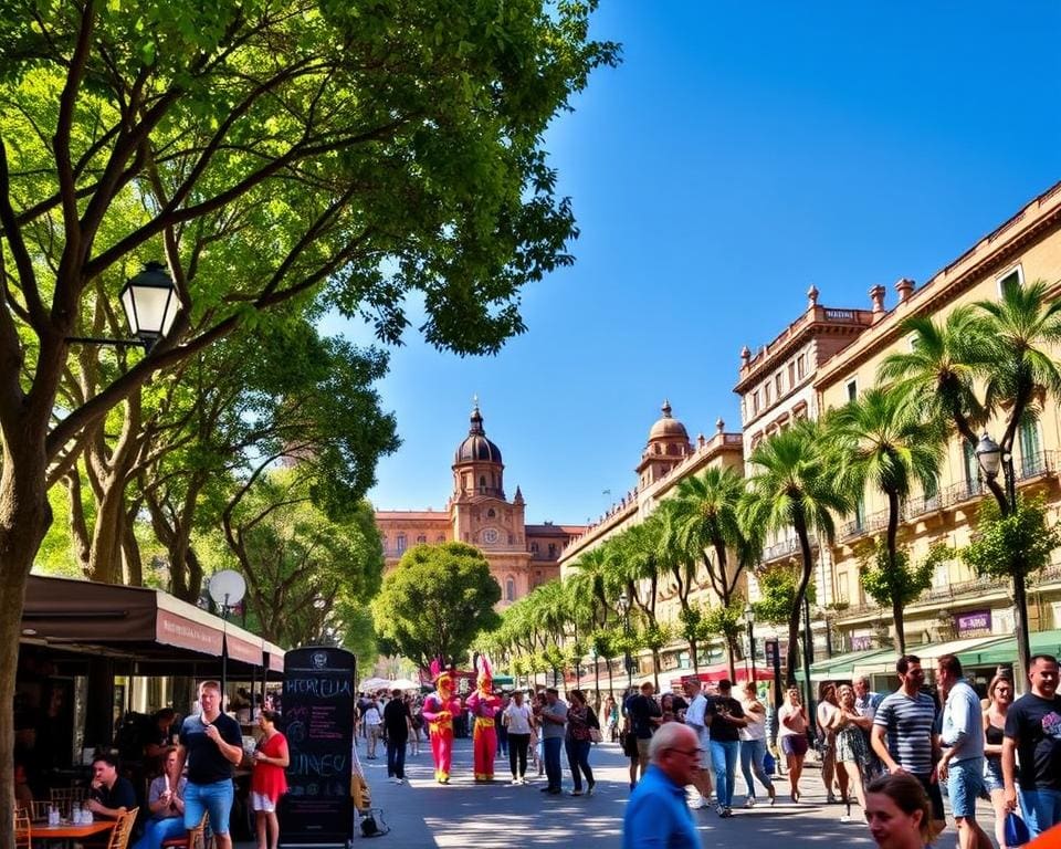 wandelen op La Rambla