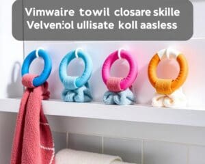 Handdoekringen met klittenbandsluiting voor gemak
