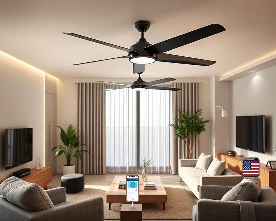 Slimme ventilatoren met wifi-bediening voor comfort