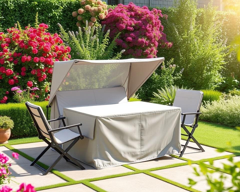 Verstelbare tuinmeubels met beschermhoes voor veelzijdigheid