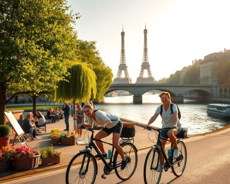 Wat maakt fietsen langs de Seine een romantisch avontuur?