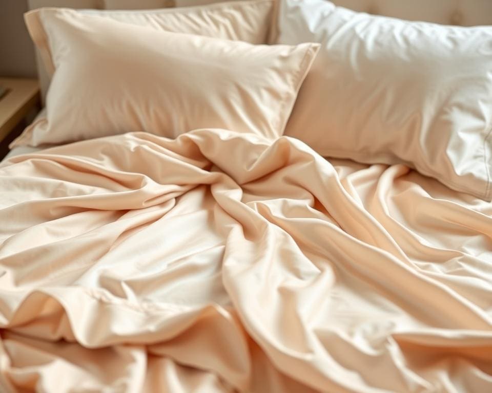 Zijdezachte lakens met ademend materiaal voor comfort