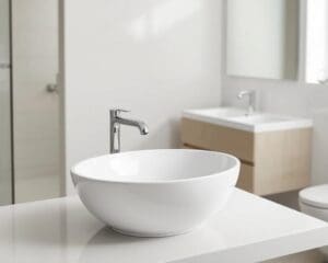 Is een waskom praktischer dan een ingebouwde wastafel?