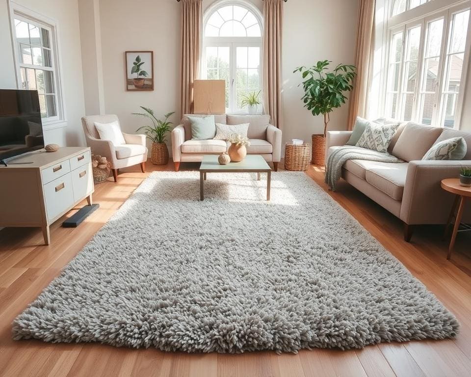 Wat is de beste plek voor een vloerkleed?