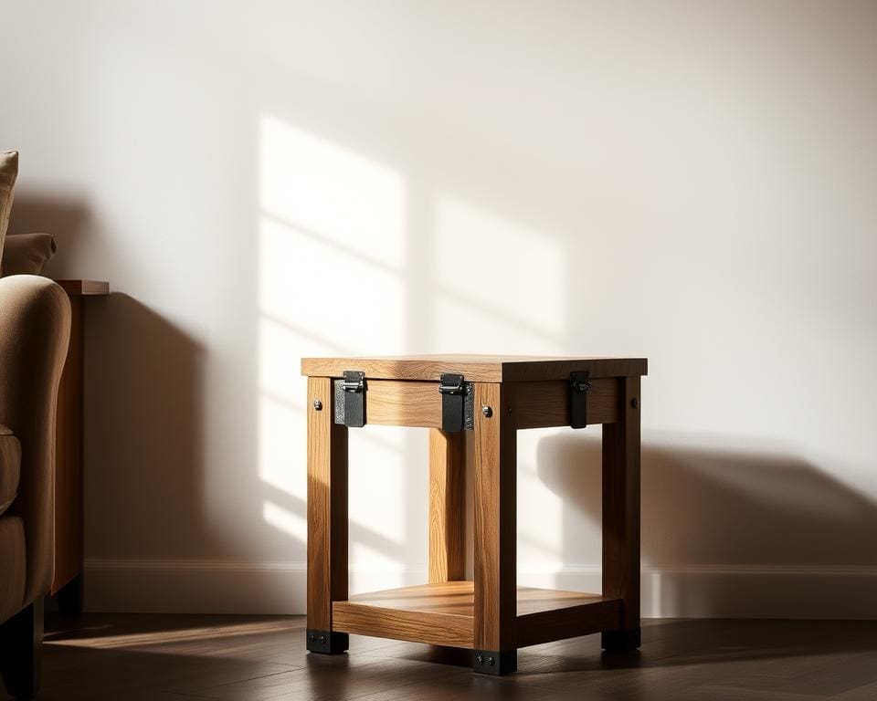 Industrieel in Huis: stoere sidetables van hout