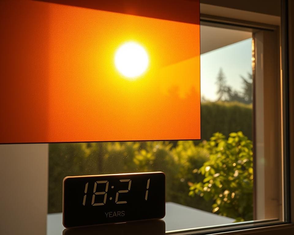 Hoe lang gaat zonwerende folie mee?