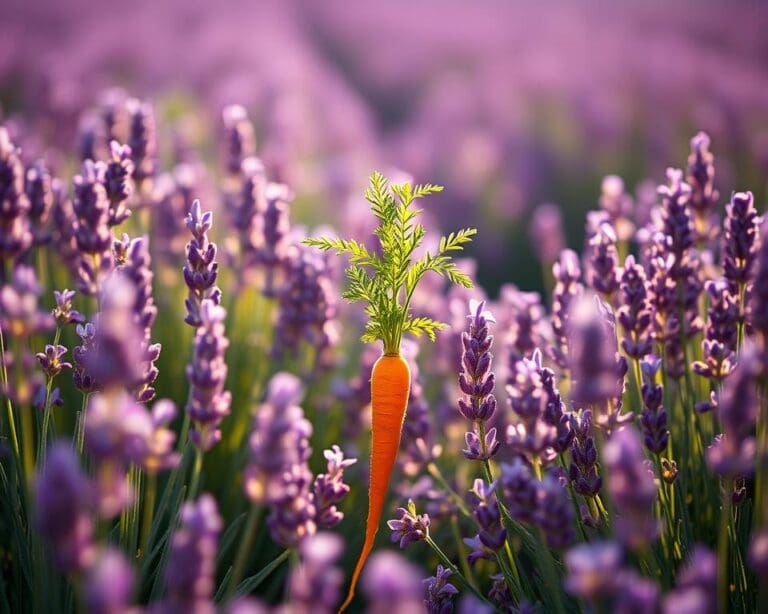 Kun jij wortelen tussen de Franse lavendel?