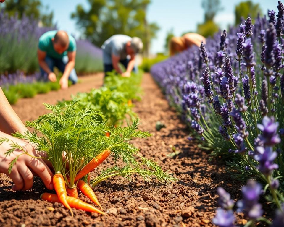wortels planten