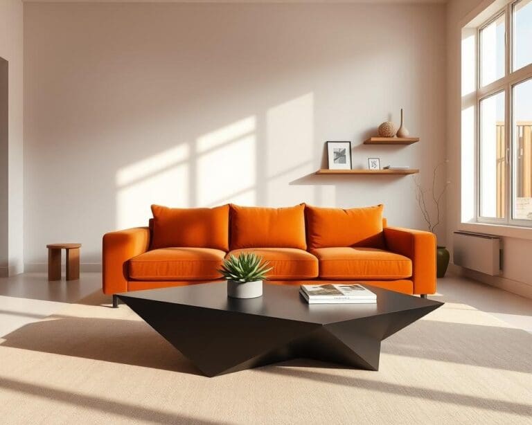 Hoe combineer je warme kleuren met strak design?