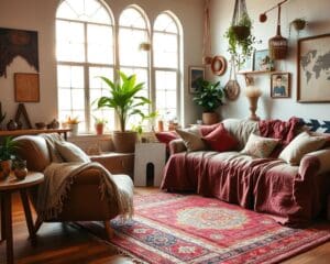Hoe creëer je een bohemien sfeer zonder rommel?