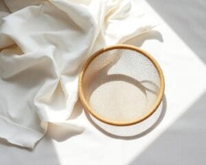 Hoe gebruik je kaasdoek bij het zeven?