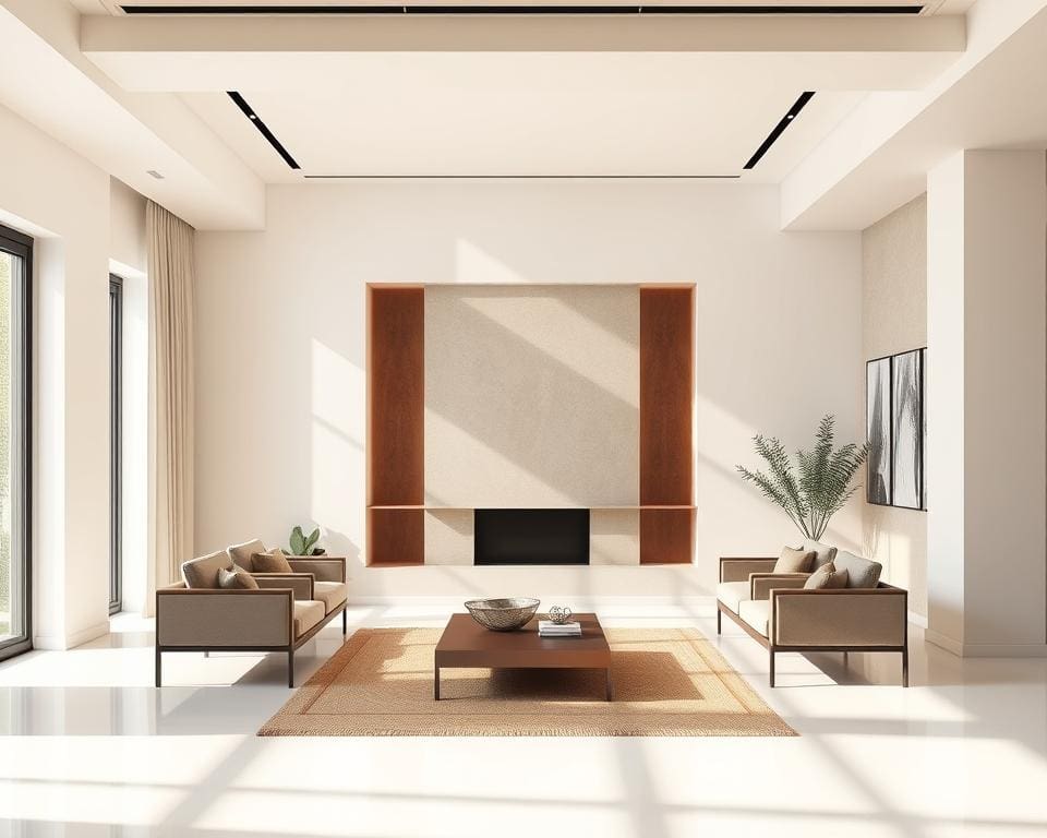 Hoe gebruik je symmetrie in moderne ruimtes?