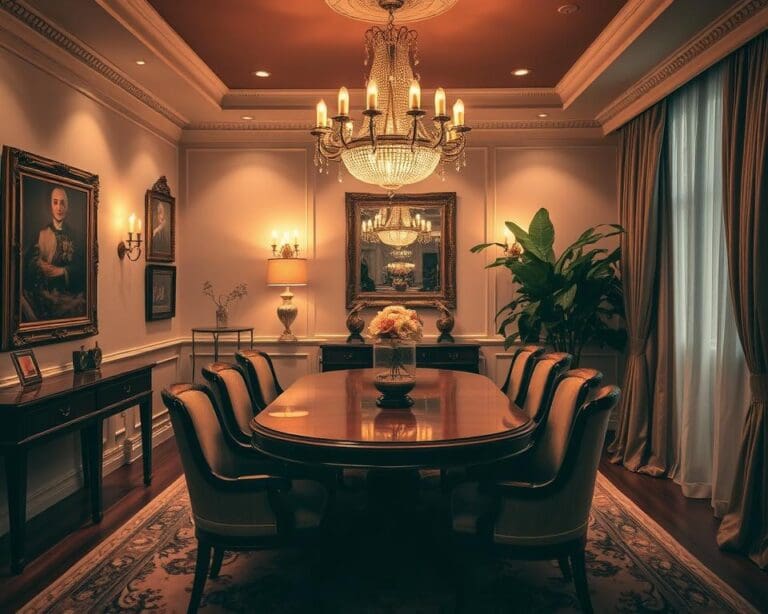 Hoe geef je een kleine eetkamer toch luxe uitstraling?