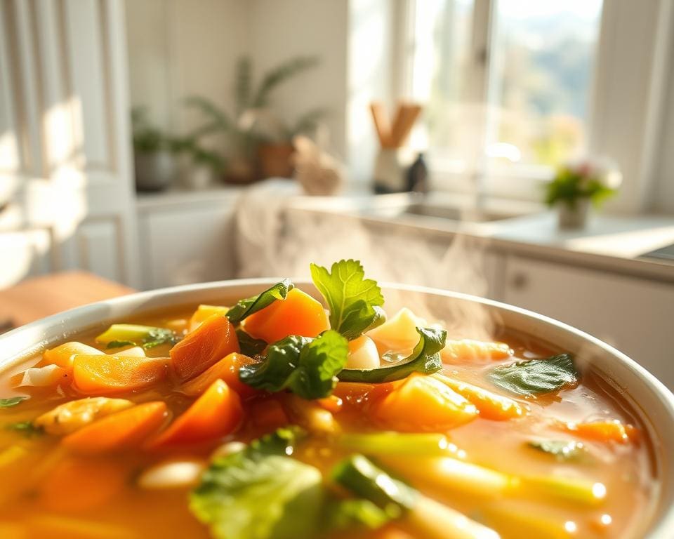 Hoe helpt groentesoep je tegen griep?