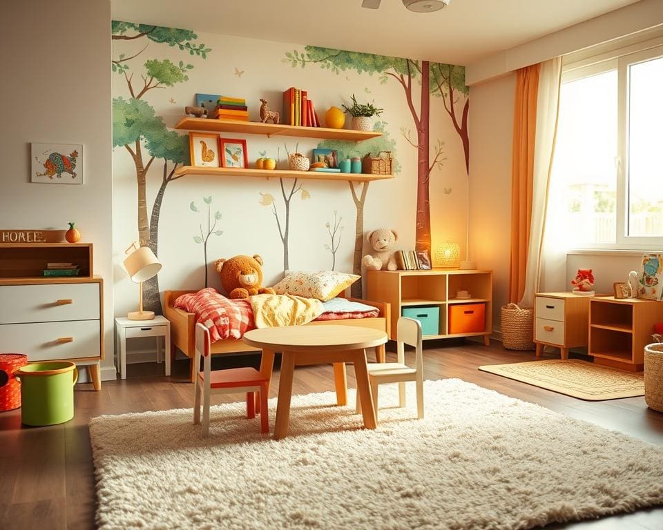 Hoe richt je een kleine kinderkamer gezellig in?