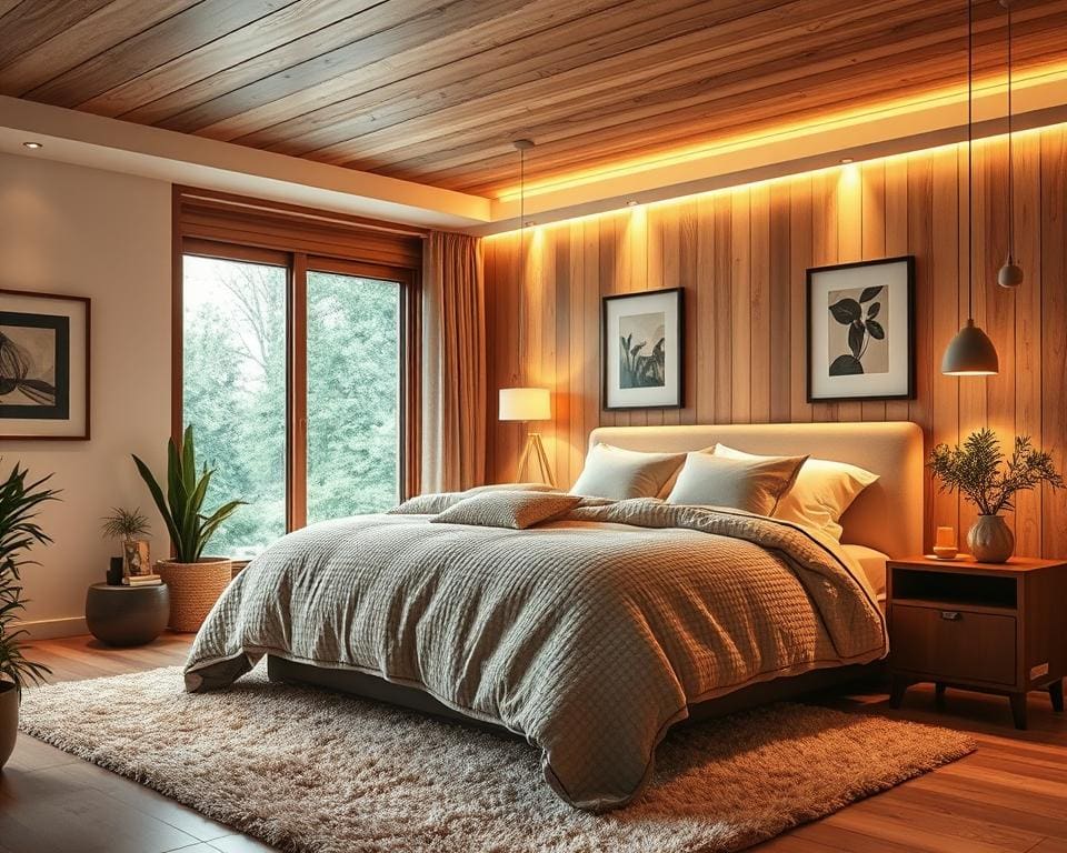 Hoe richt je een moderne slaapkamer toch warm in?