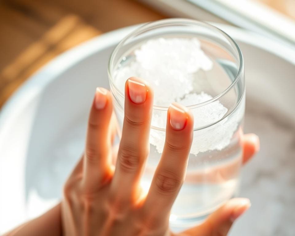 Kan een zoutbad je nagels versterken?