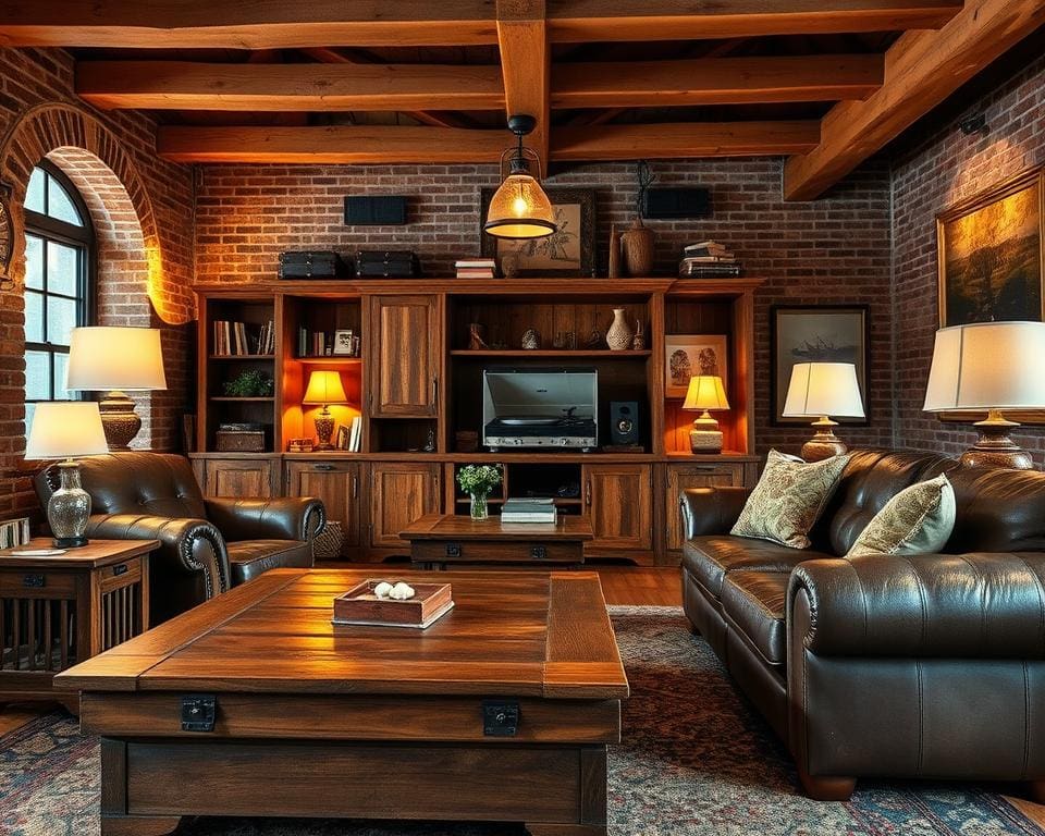 Robuuste decoratie woonkamer