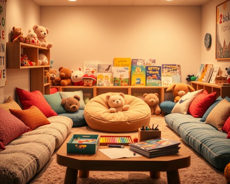Wat zijn leuke ideeën voor een kindvriendelijke zithoek?