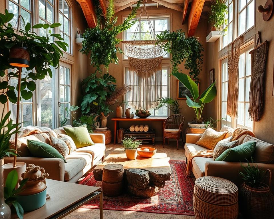 Wat zijn mooie combinaties voor een bohemian interieur?