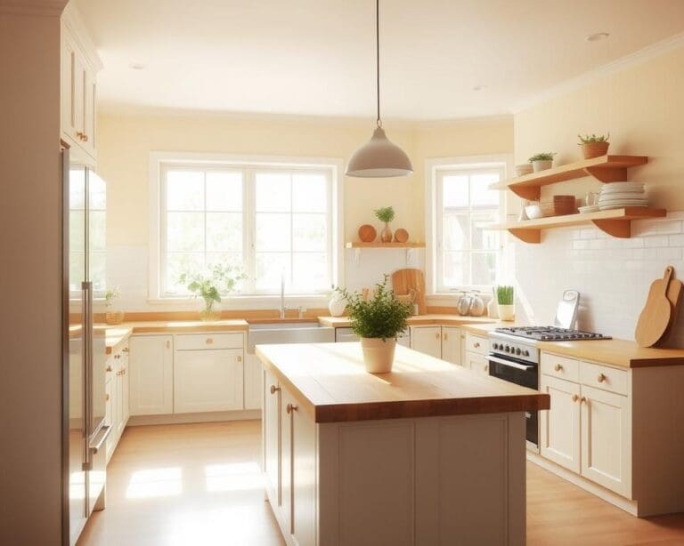 Welke kleur maakt een keuken gezellig en licht?