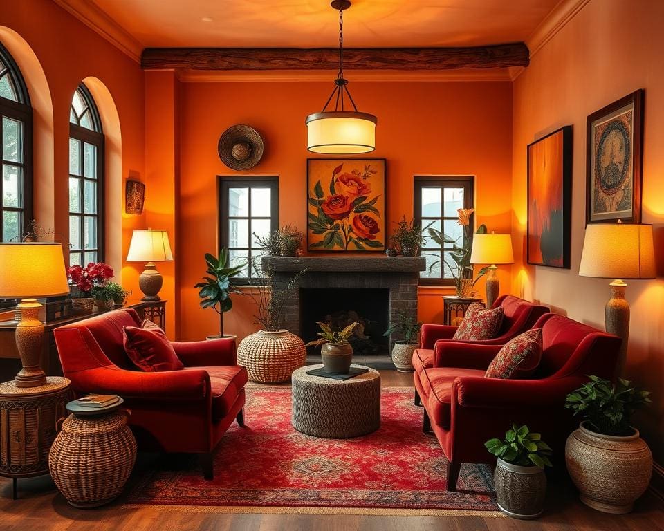 Welke kleuren laten een ruimte warmer aanvoelen?