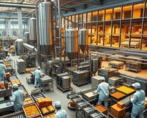 Welke soorten productiebedrijven vallen onder food?