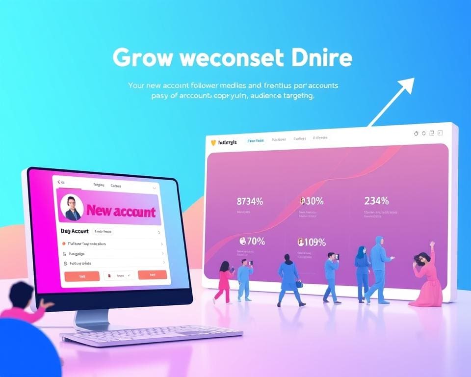 Hoe groeien nieuwe accounts via volgers?