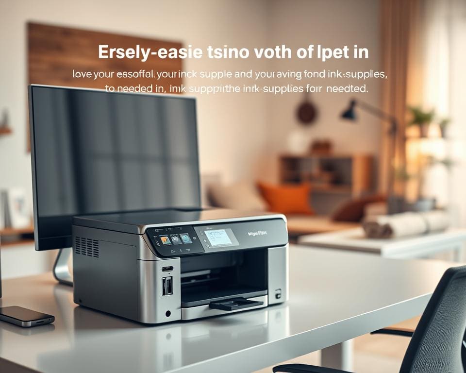 Kan je printer je inkt zelf bestellen?