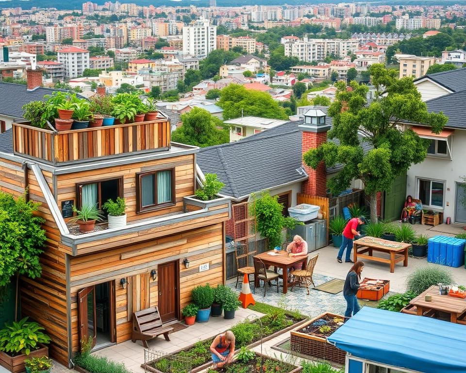 Materialen hergebruiken in sociale woningbouw