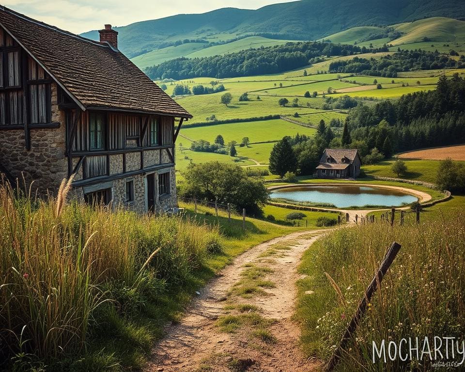 Overnachten in een oude boerderij op het platteland