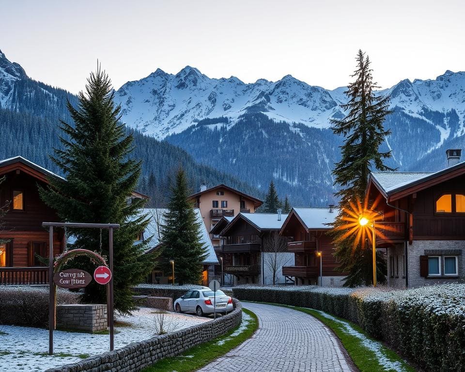Sfeervolle chalets in de Oostenrijkse bergen