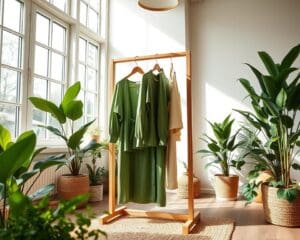 Wat zijn groene keuzes voor een kledingrek?
