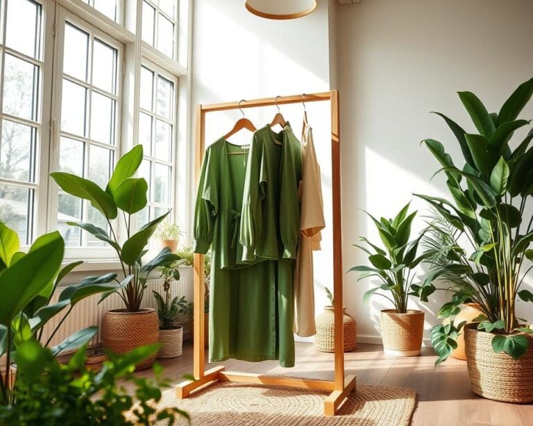 Wat zijn groene keuzes voor een kledingrek?