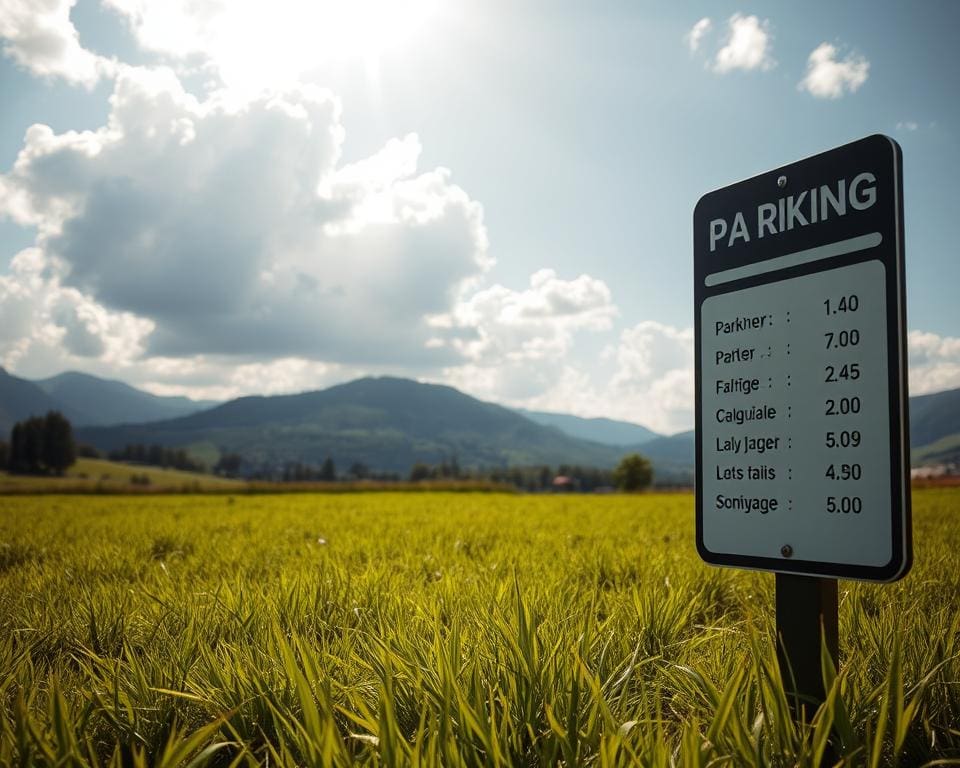 parkeertarieven grasveld