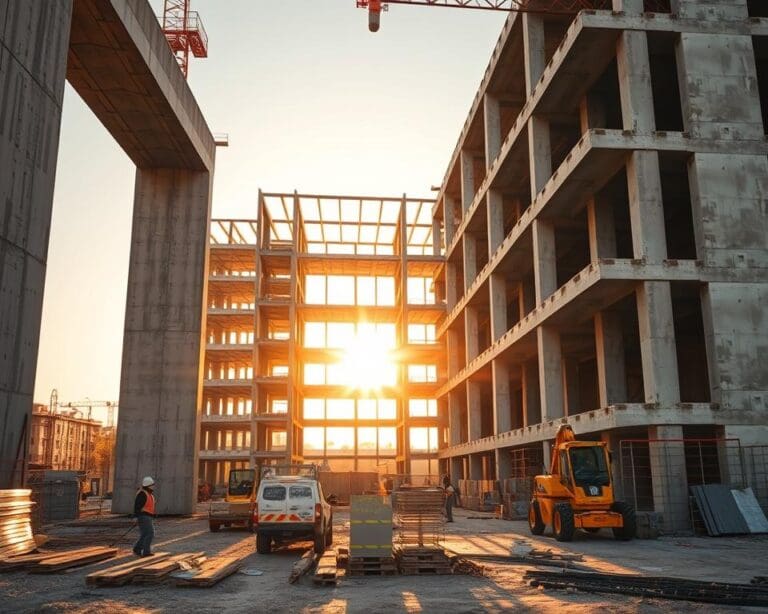 Hoe draagt prefab beton bij aan een kortere bouwtijd?