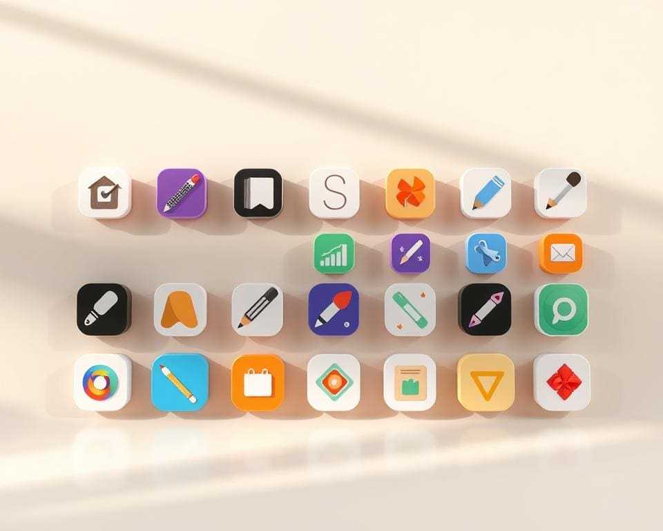 Schets-app selectie
