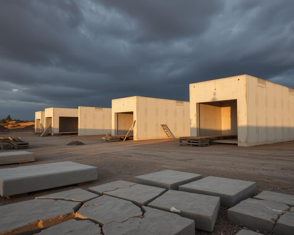 nadelen prefab beton