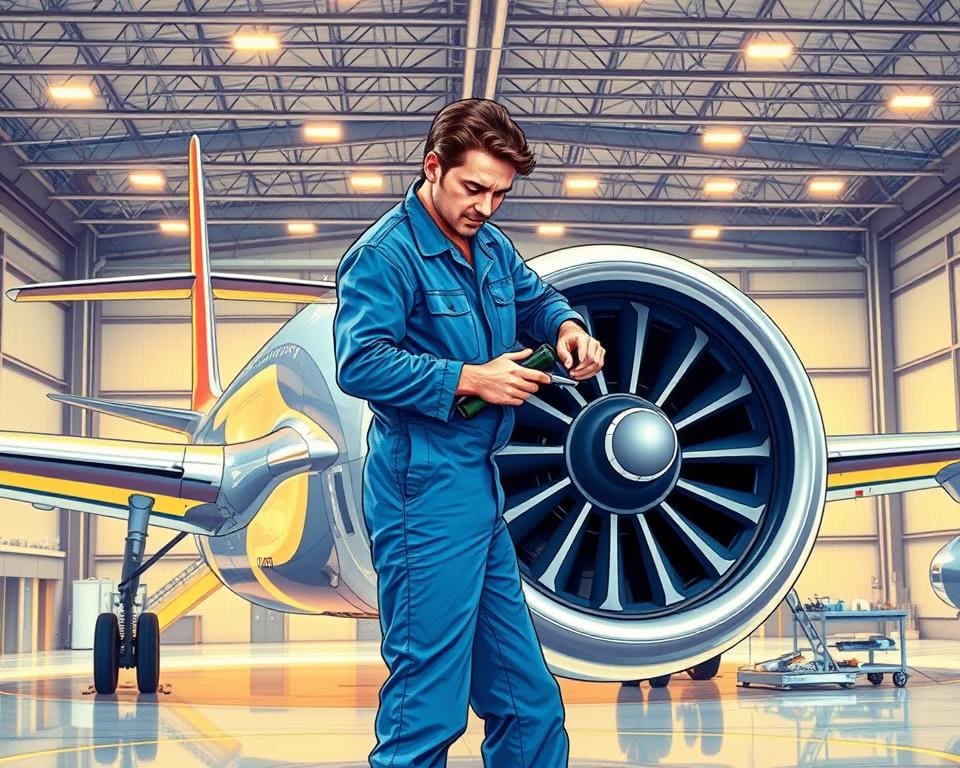 Monteur in de luchtvaarttechniek