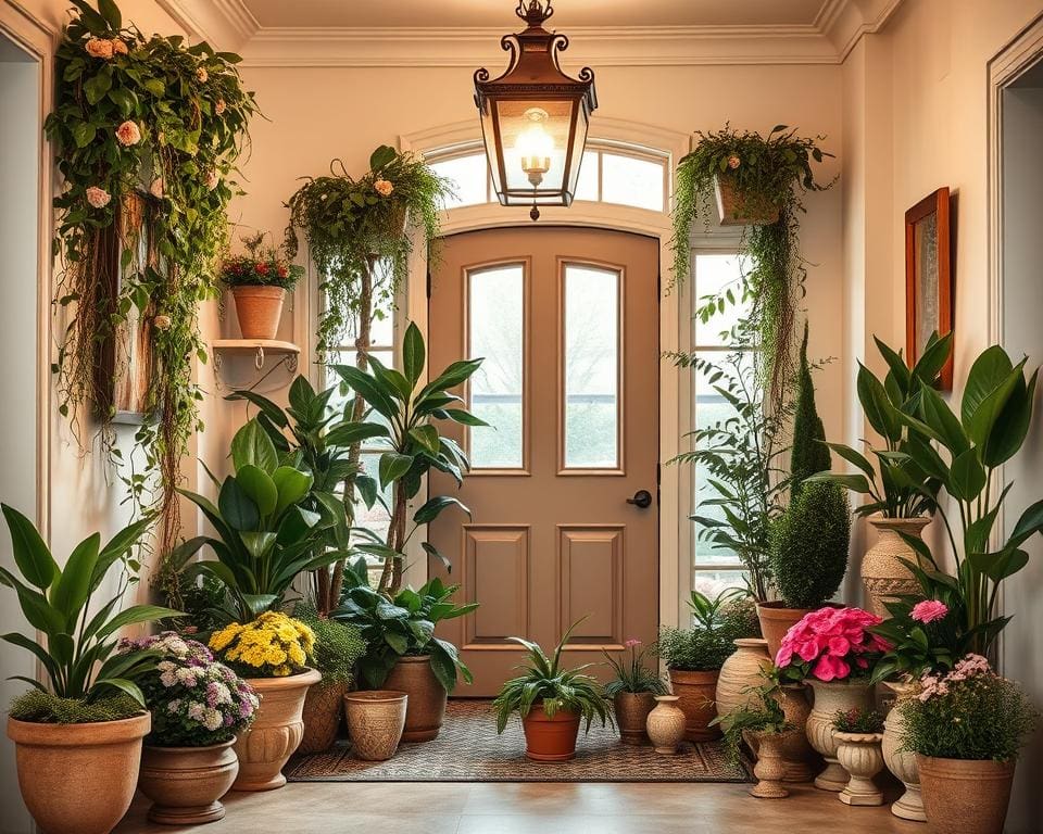 decoratie en planten voor sfeervol interieur