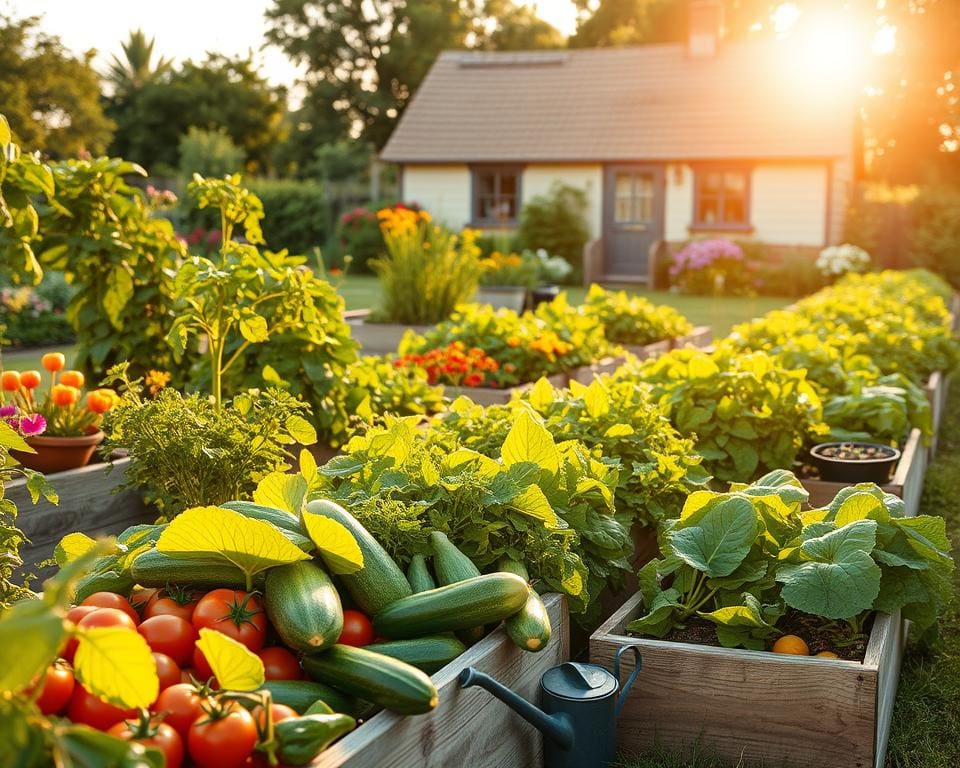 gezonde voeding uit eigen tuin