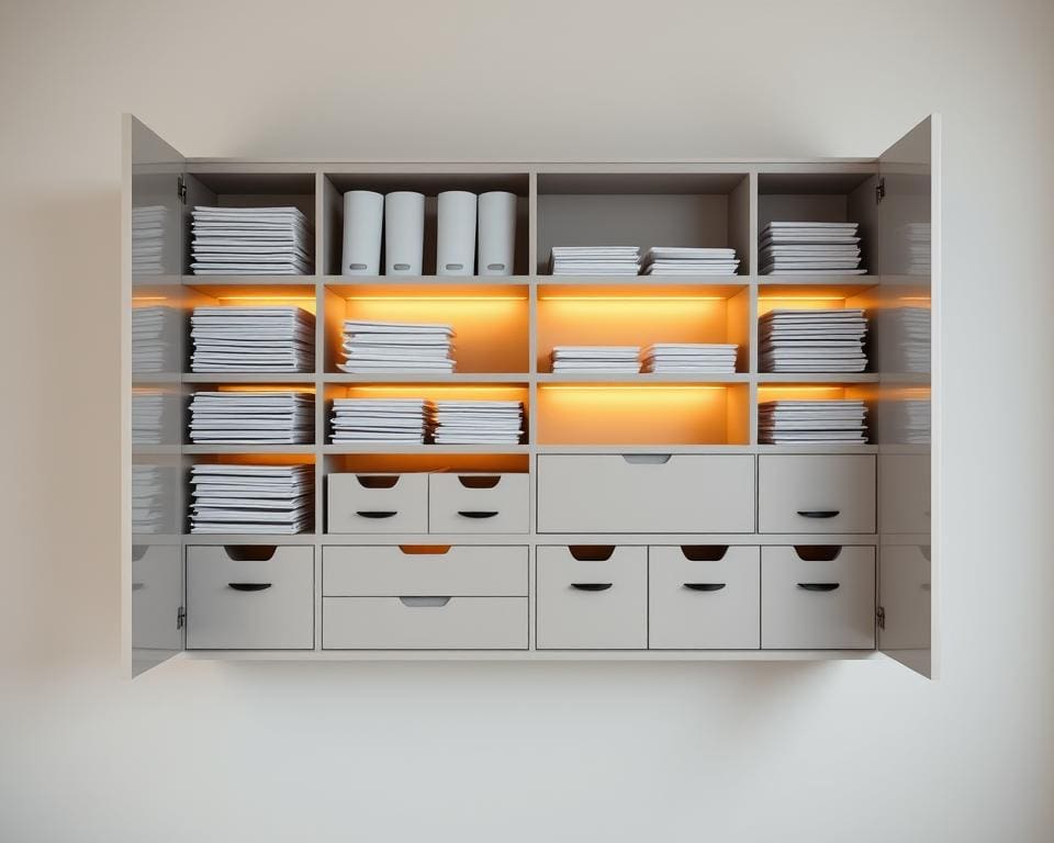 inrichten wandkast