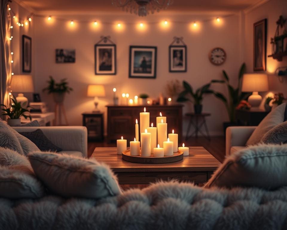 Gezellige verlichting in de woonkamer