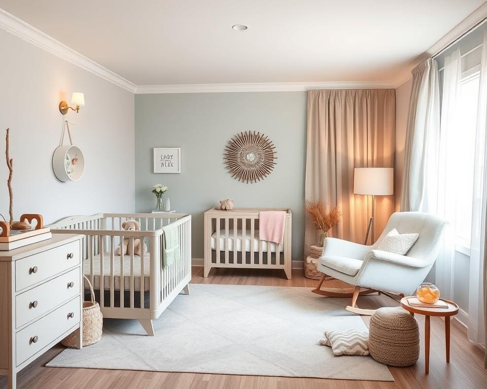 Hoe creëer je rust in de babykamer met zachte tinten?