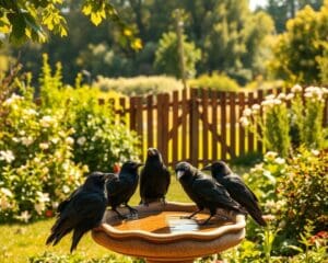 Hoe houd ik kraaien uit de tuin?